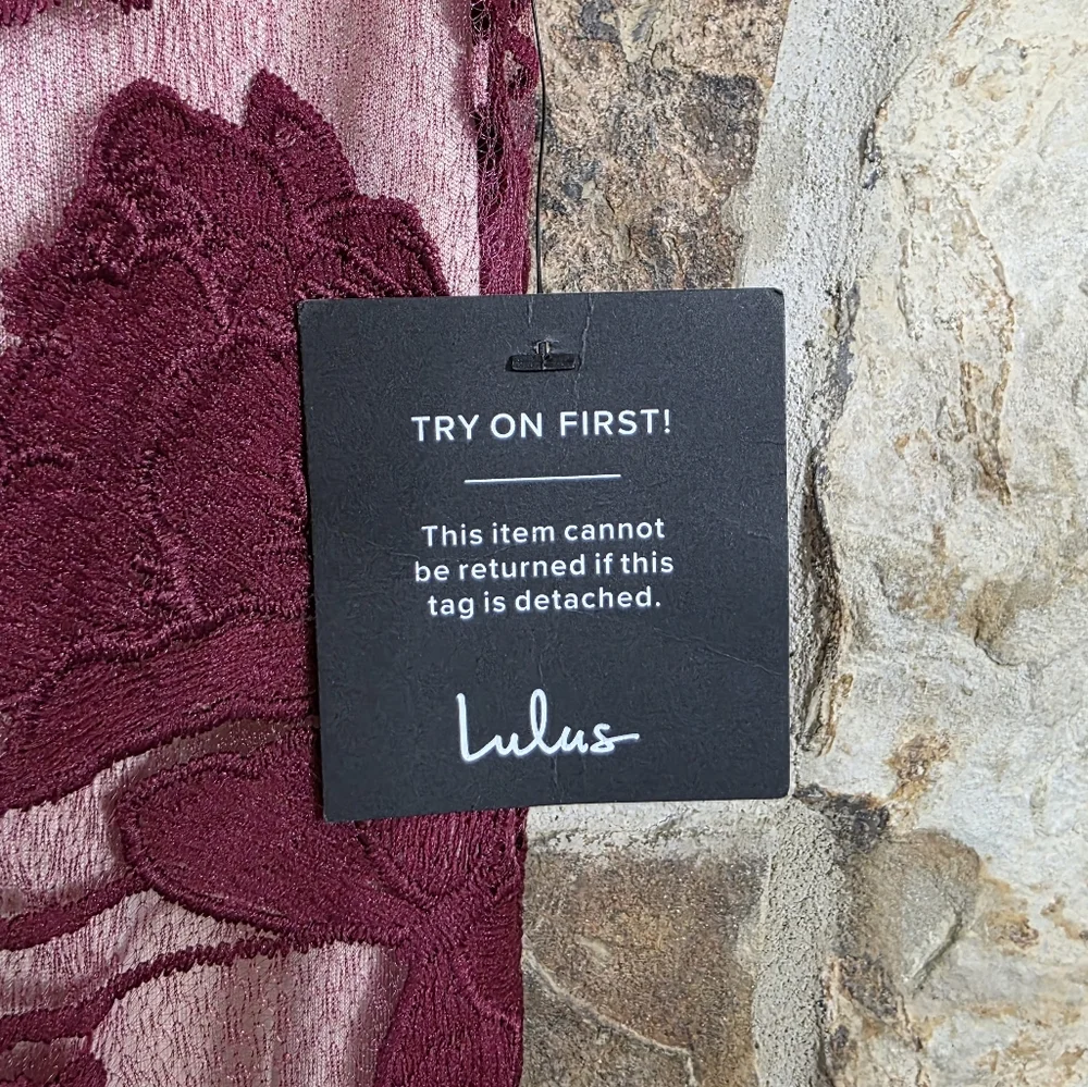 NWT Lulus Alluring Dream Floral Butterflies Embroidered Mesh Dress - Picture 9 of 11